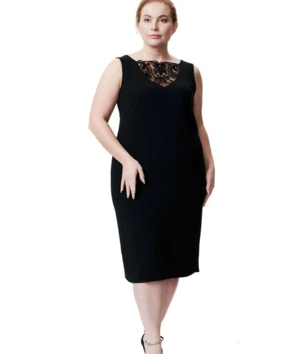 Black dress with lace
