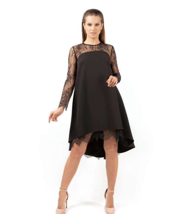 Black lace dress