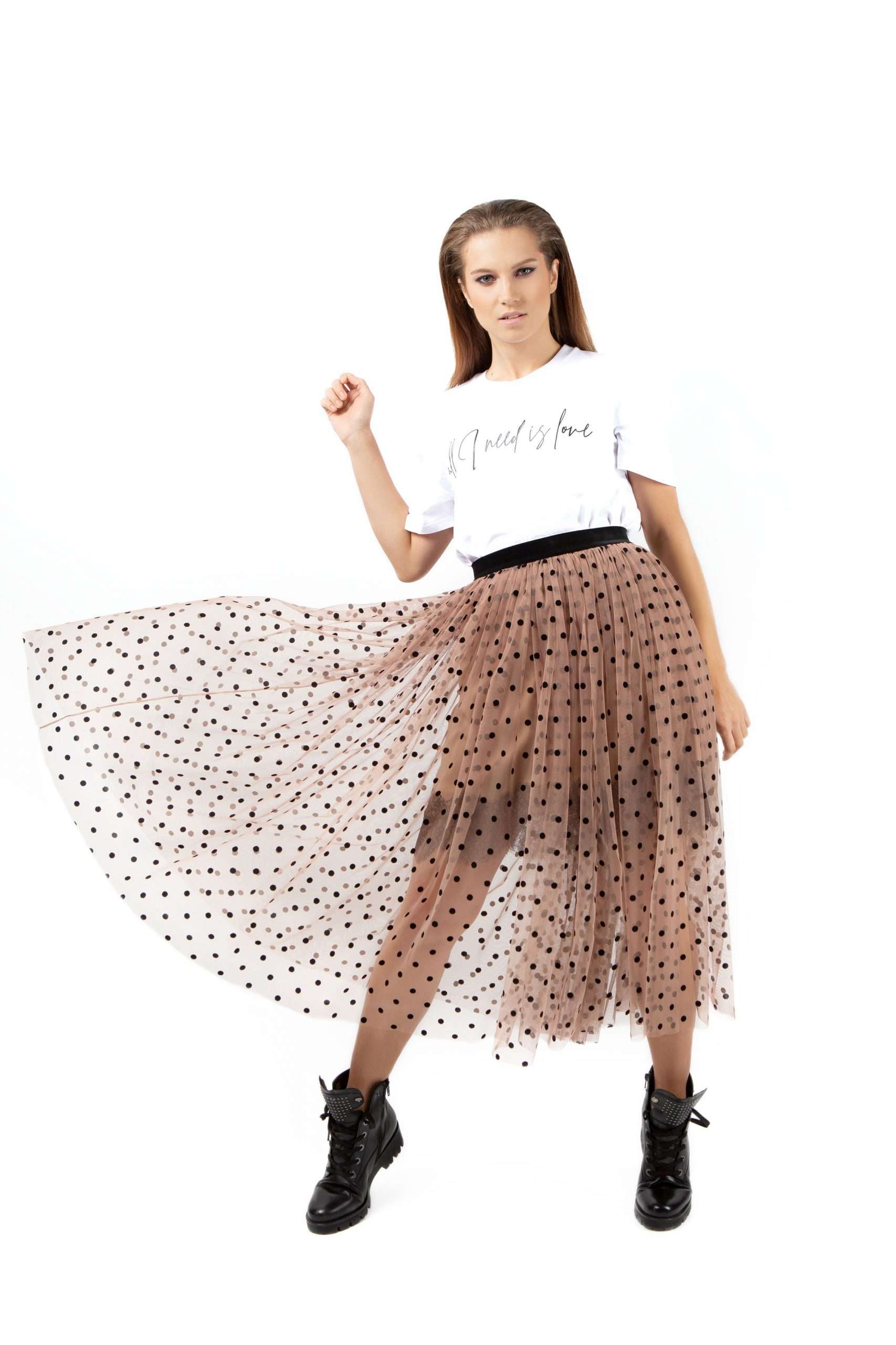 正規通販 herlipto Dot Dot skirt tulle tulle volume skirt herlipto