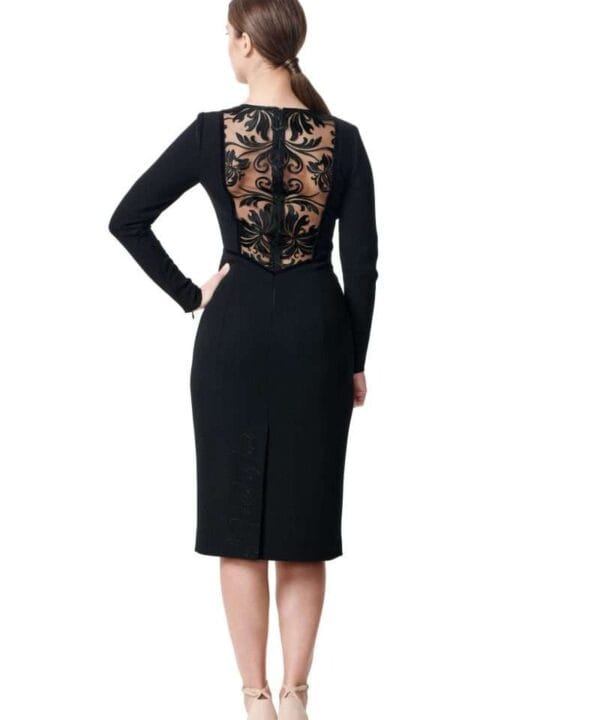Black dress with lace