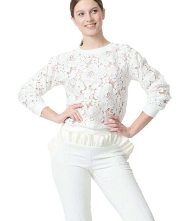 Ivory lace jumper