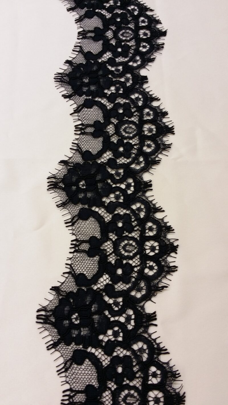 Black lace decoration