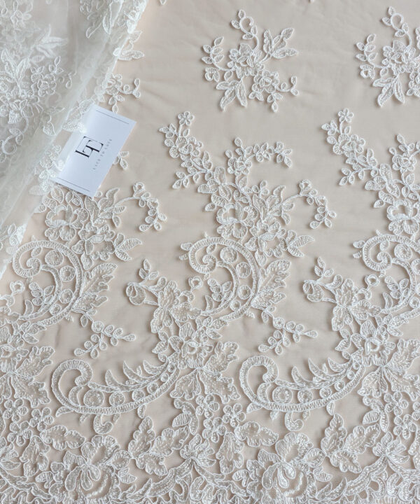 Ivory lace fabric