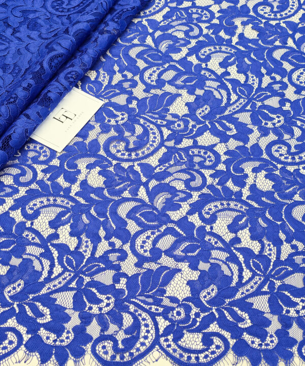 Blue embroidery lace cloth sold by the yard