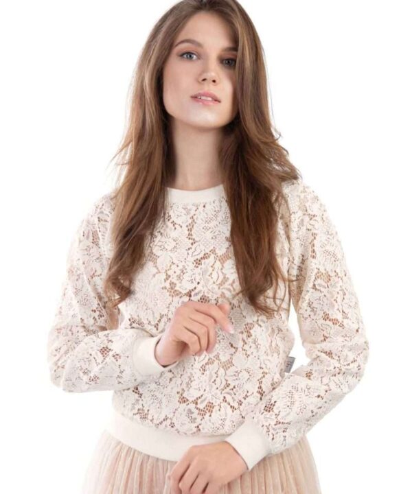 Light beige lace jumper