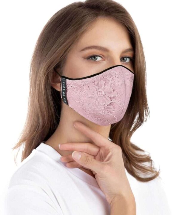 Pink face mask