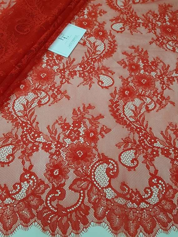 French Chantilly lace fabric online shop
