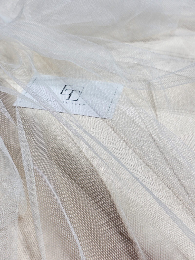 Off white tulle fabric