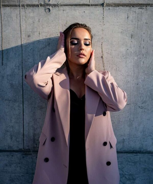 Elegant light pink jacket