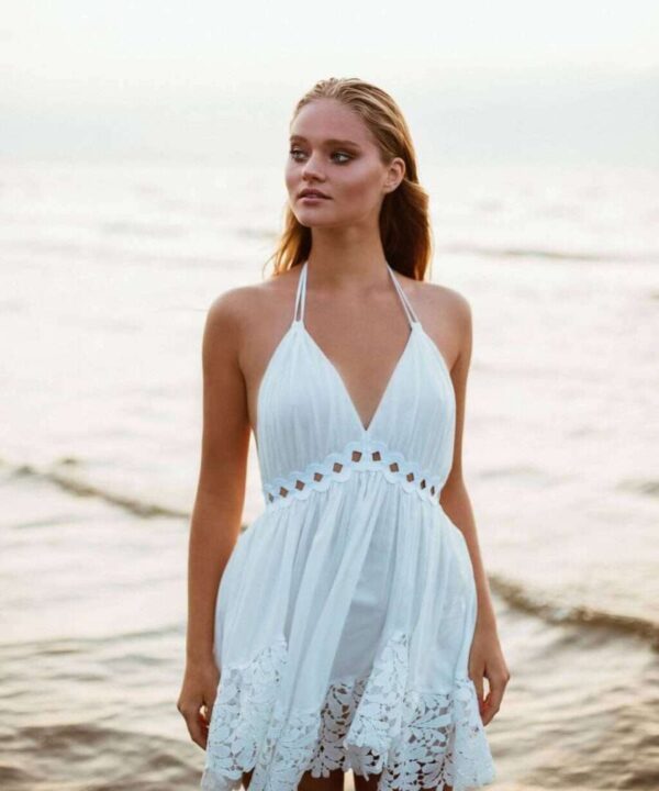 White beach dress