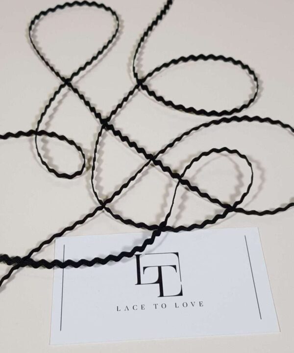 Black rick rack ribbon