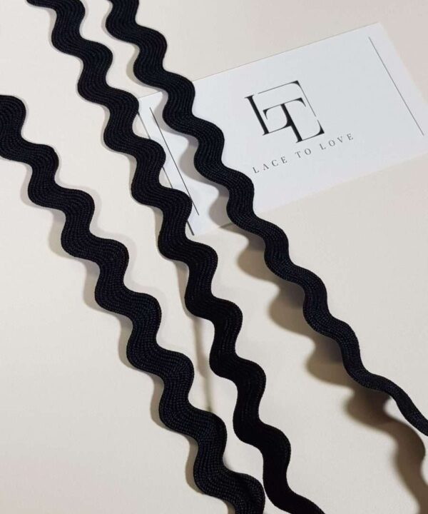 Black rick rack ribbon