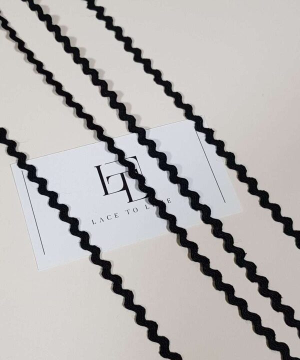 Black rick rack ribbon