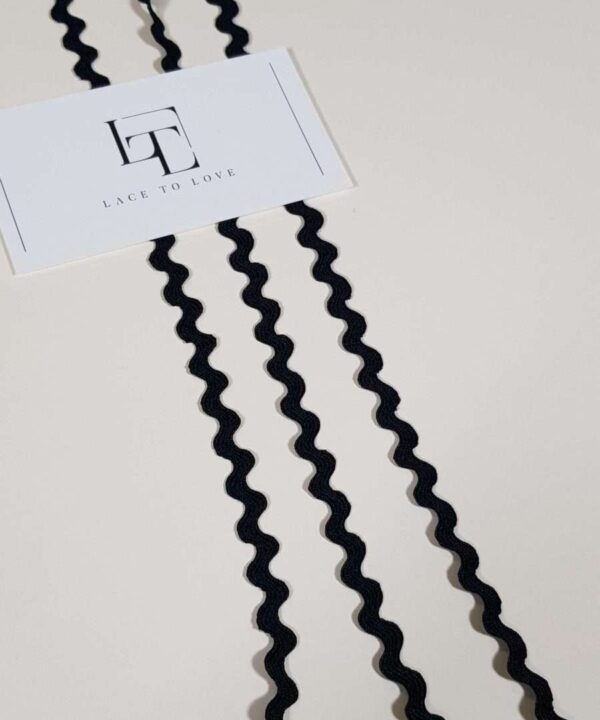 Black rick rack ribbon