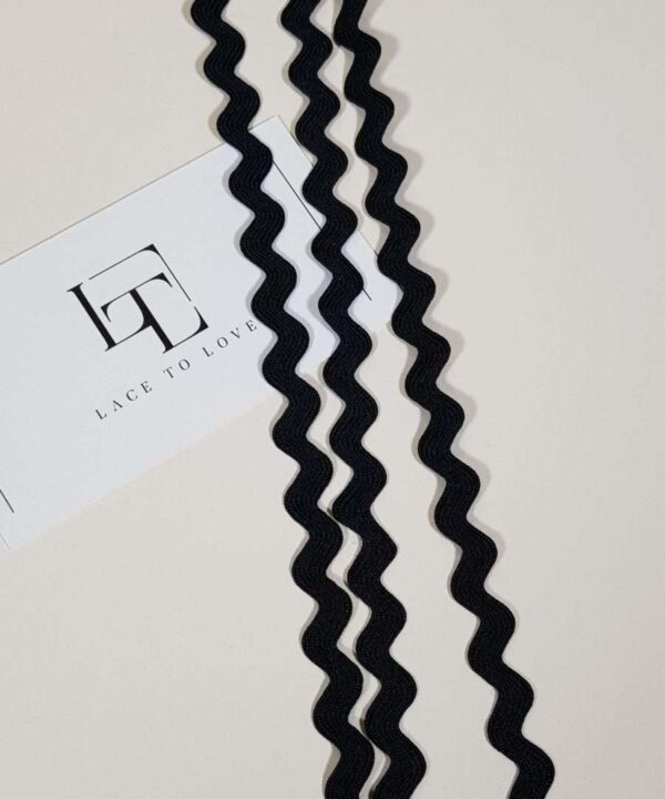 Black rick rack ribbon