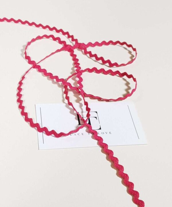 Pink rick rack ribbon