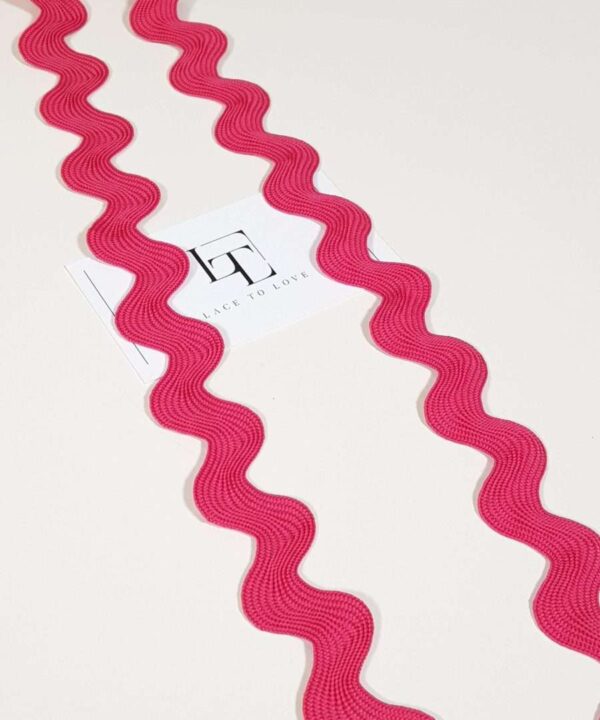 Pink rick rack ribbon