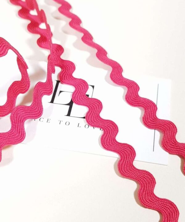 Pink rick rack ribbon