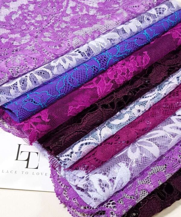 Lace scraps set of 5 pieces