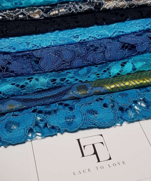 Lace scraps set of 5 pieces