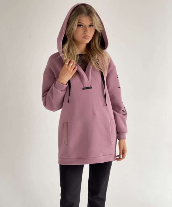 Dark pink cosy hoodie