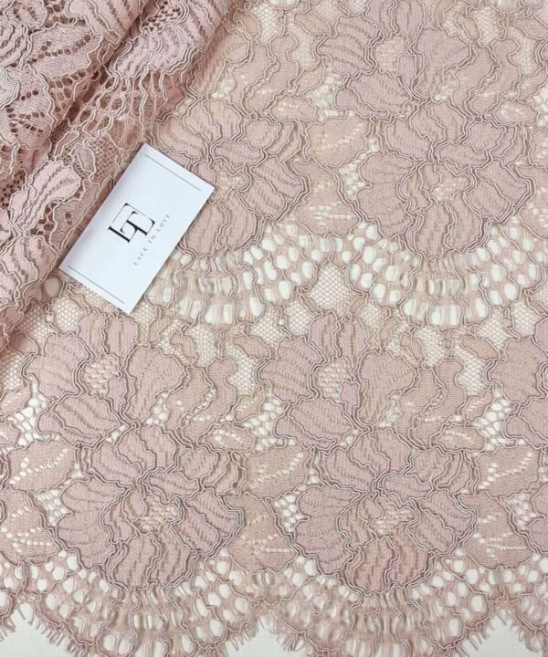 Light pink lace fabric