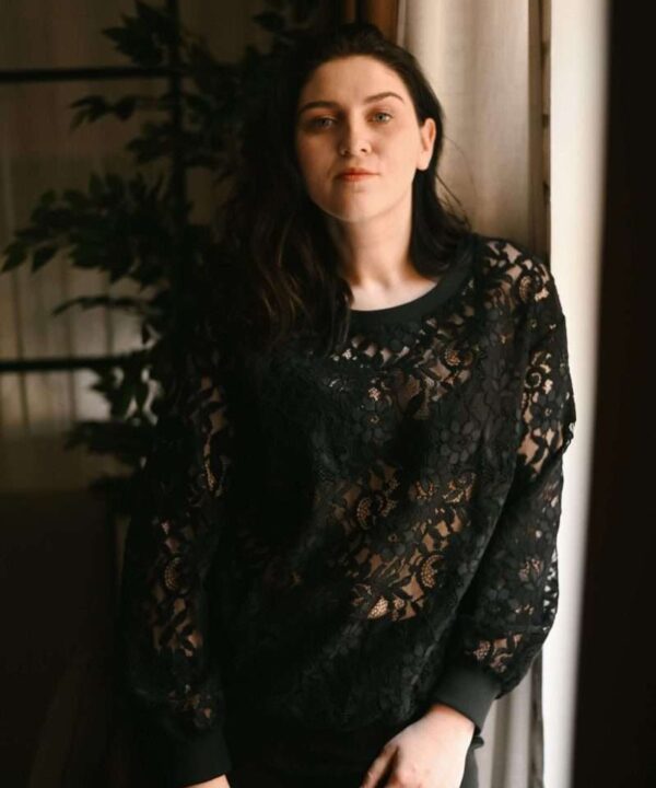 Black lace jumper
