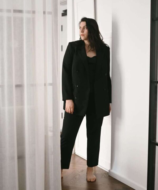 Casual black trousers