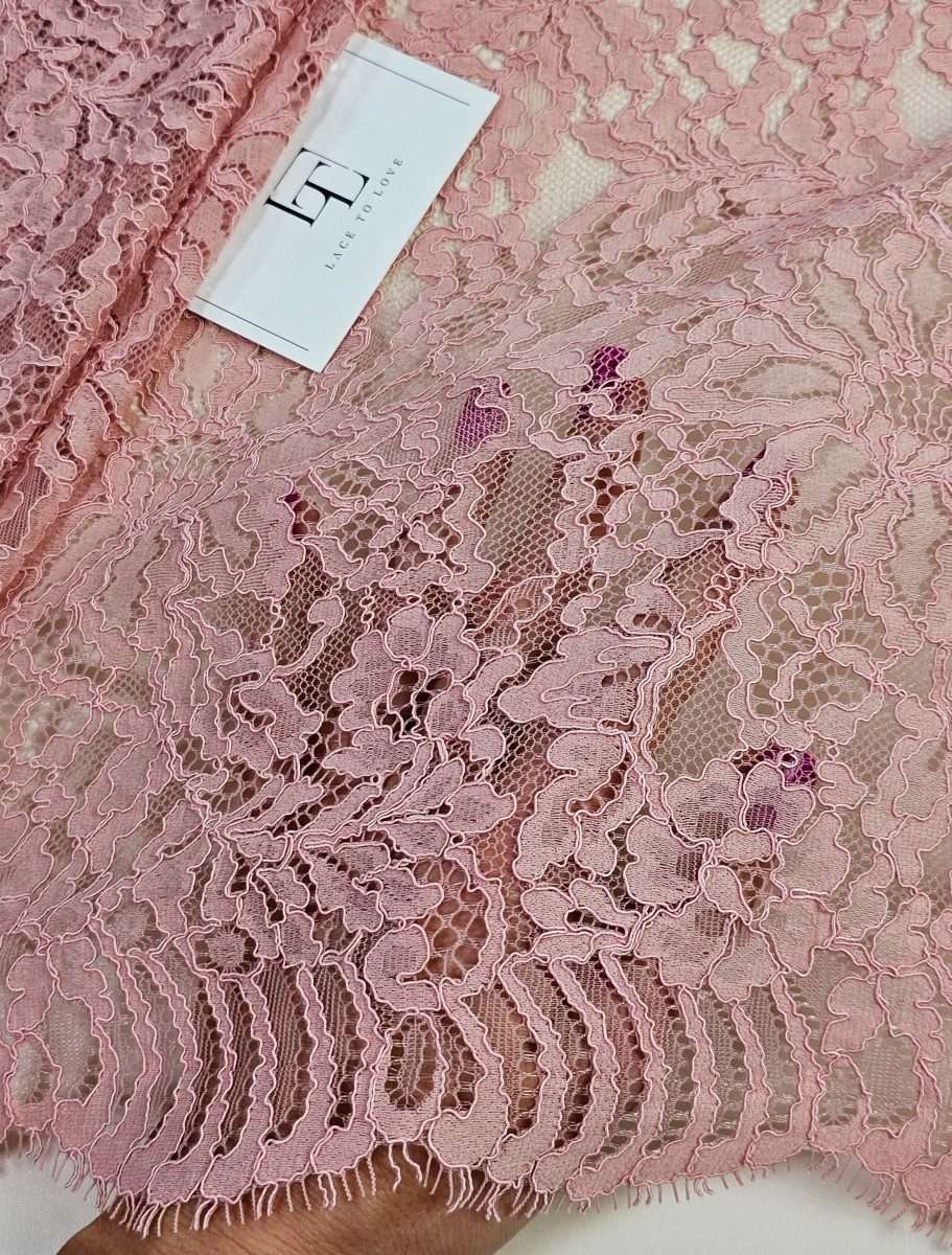 Salmon-pink-Spanish-Alencon-eyelash-lace-fabric-buy-online-by-the-meter