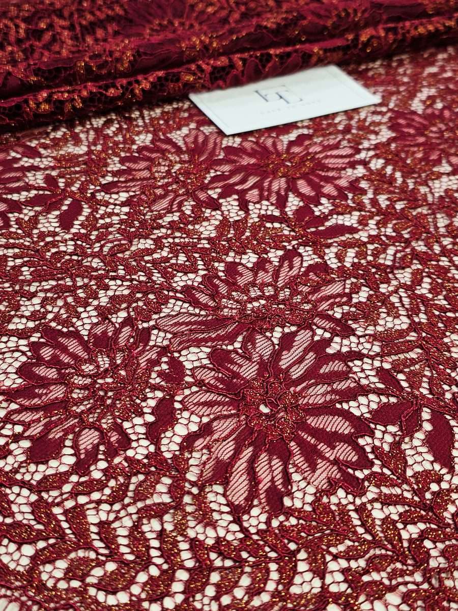 Stretch Plain Lace Burgundy– Ann's Fabric Shop