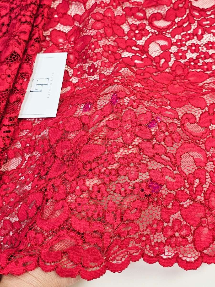 Raspberry-color-flower-lace-fabric-online-shop-delivery