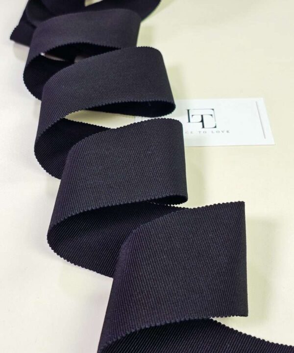 Black cotton ribbon decoration