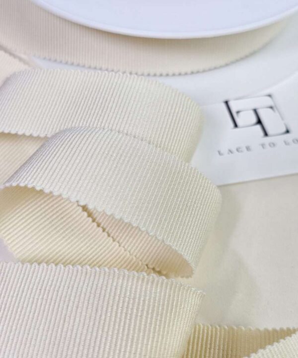 Ivory cotton trim ribbon online shop delivery