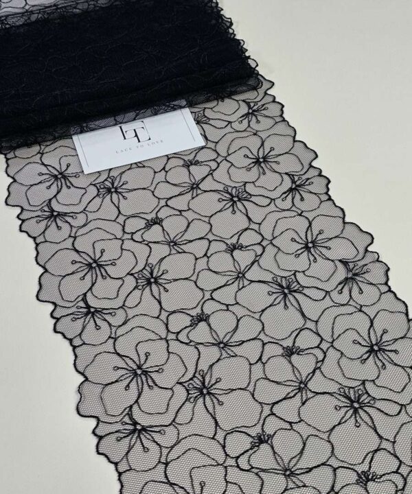 Black lace ribbon sold by the yard