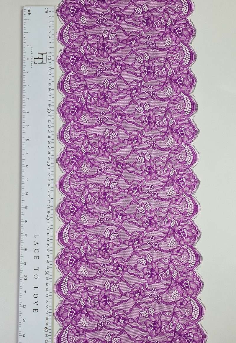Violet lace ribbon sold by the yard