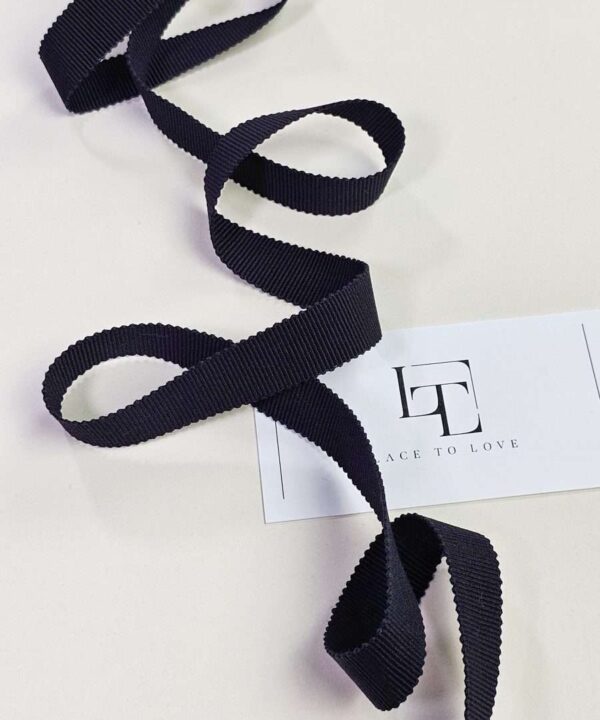 Black cotton trim ribbon online shop delivery