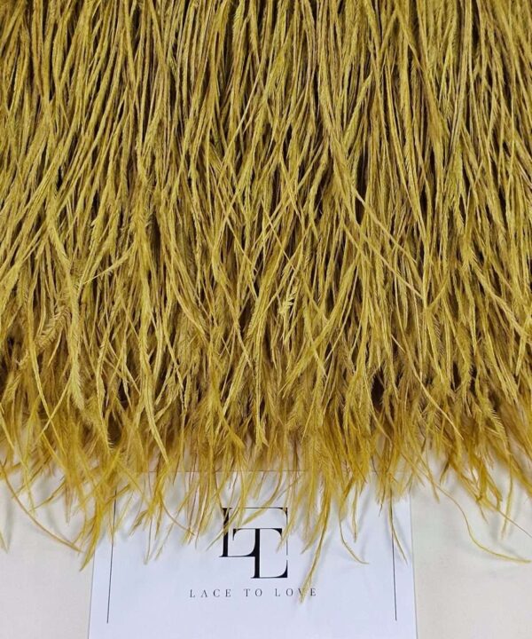 Green ostrich feather