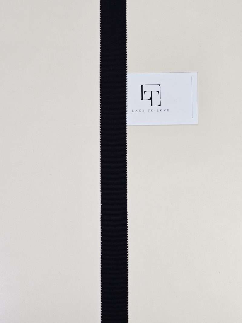 Black cotton trim ribbon online shop delivery