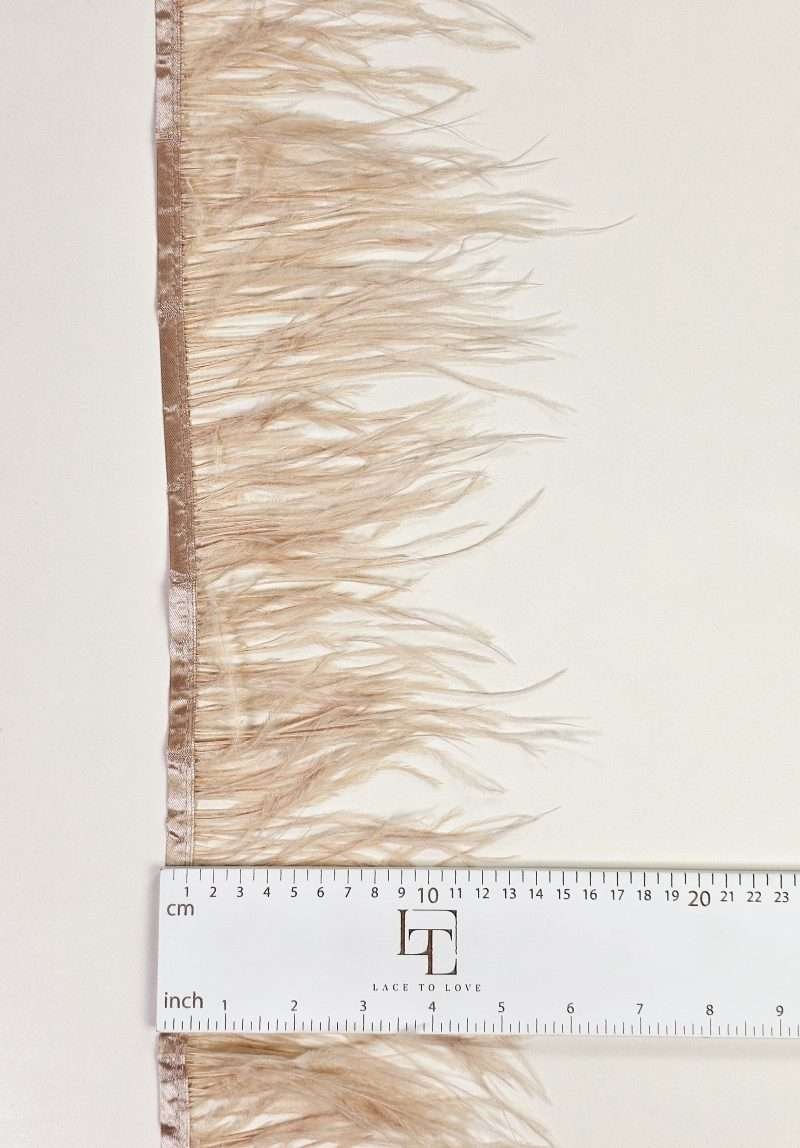 Natural dyed ostrich feathers skin color