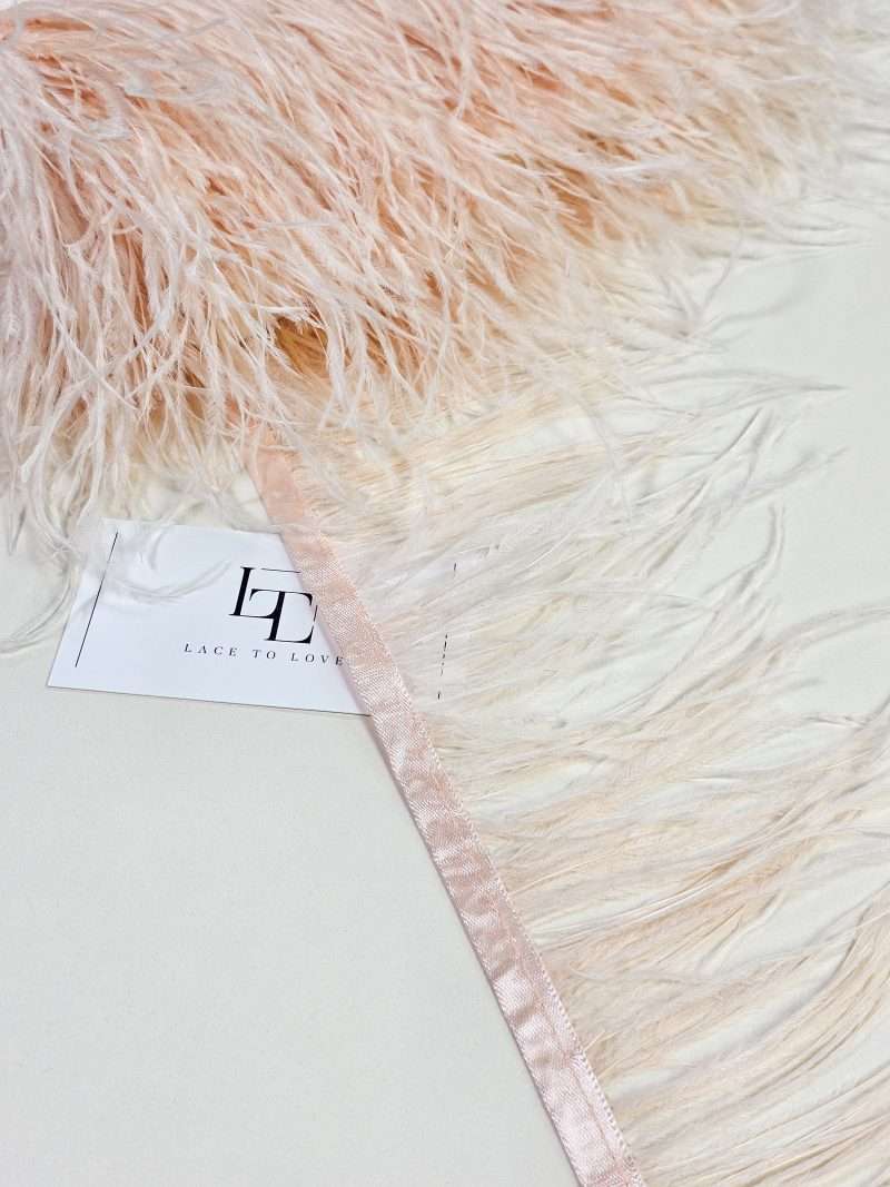 Natural dyed ostrich feathers pink