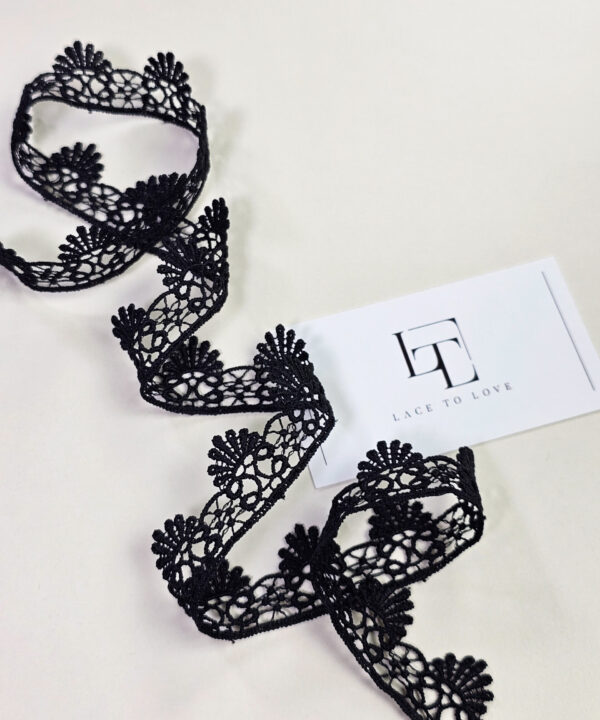 Black Guipure spanish lace trim europe