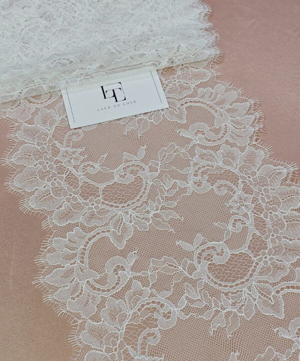 Lace trim fabric online shop delivery