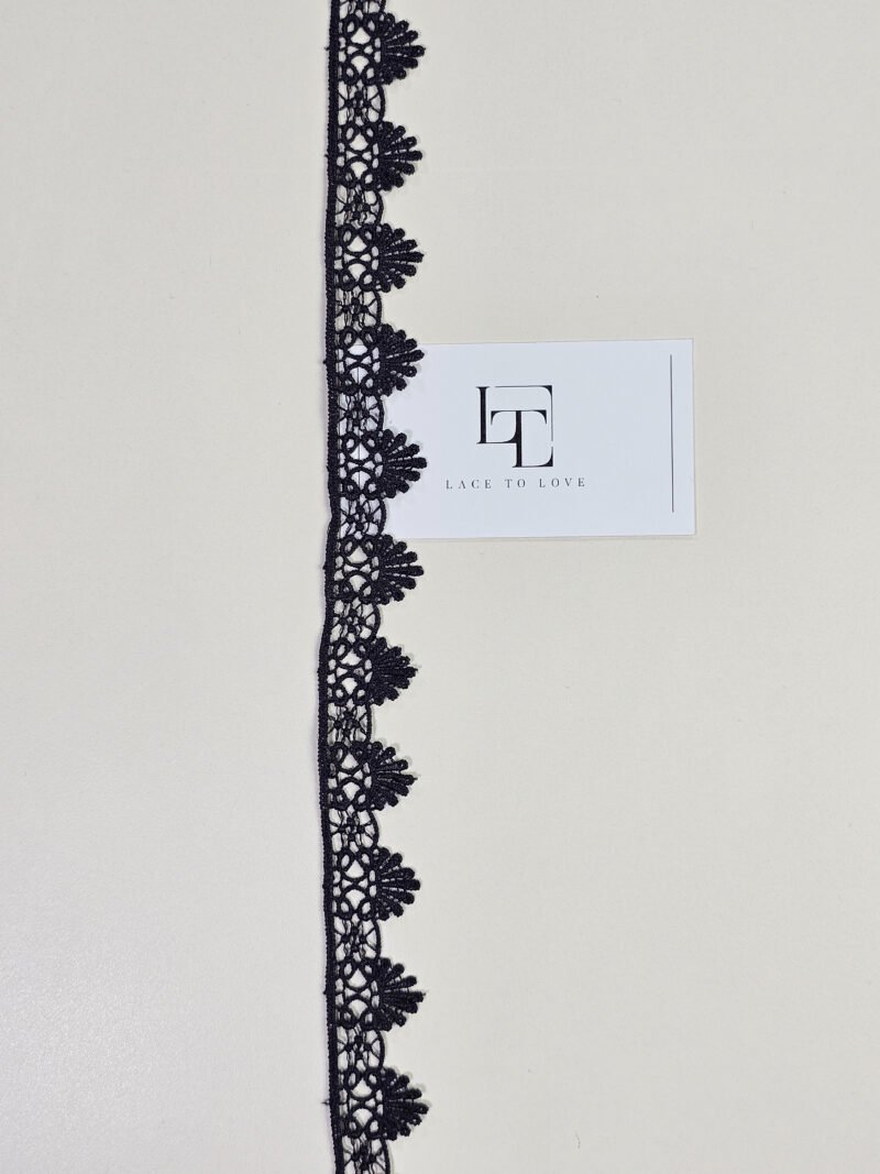 black lace edging sold by the meter online shop