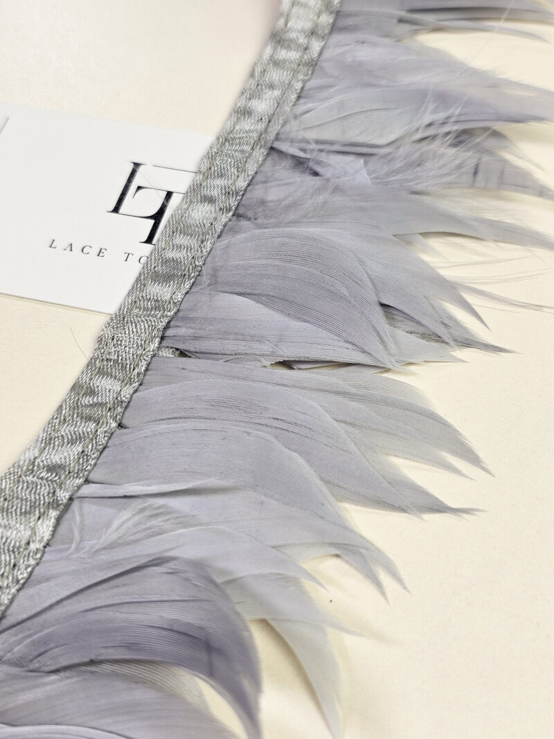 Real natural dyed goose feathers satin band