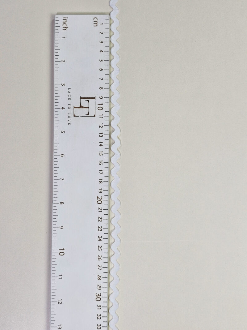Ric Rack Ribbon Pure white rick rack ribbon - Lace To Love