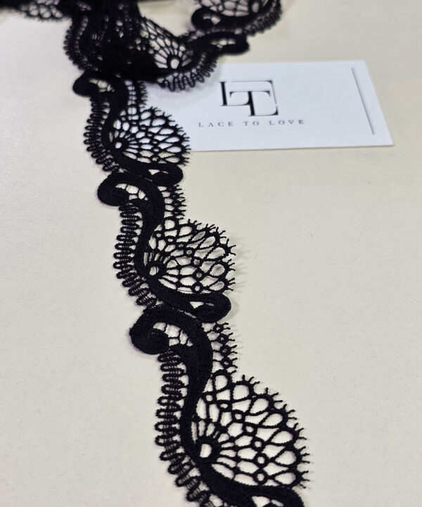 Black lace ribbon sold by the yard