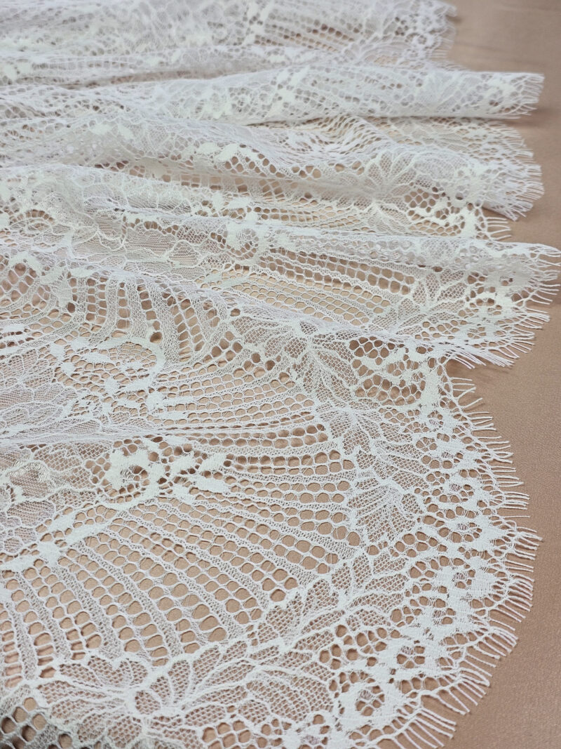 Ivory Macrame Alencon lace trimming buy online by the meter