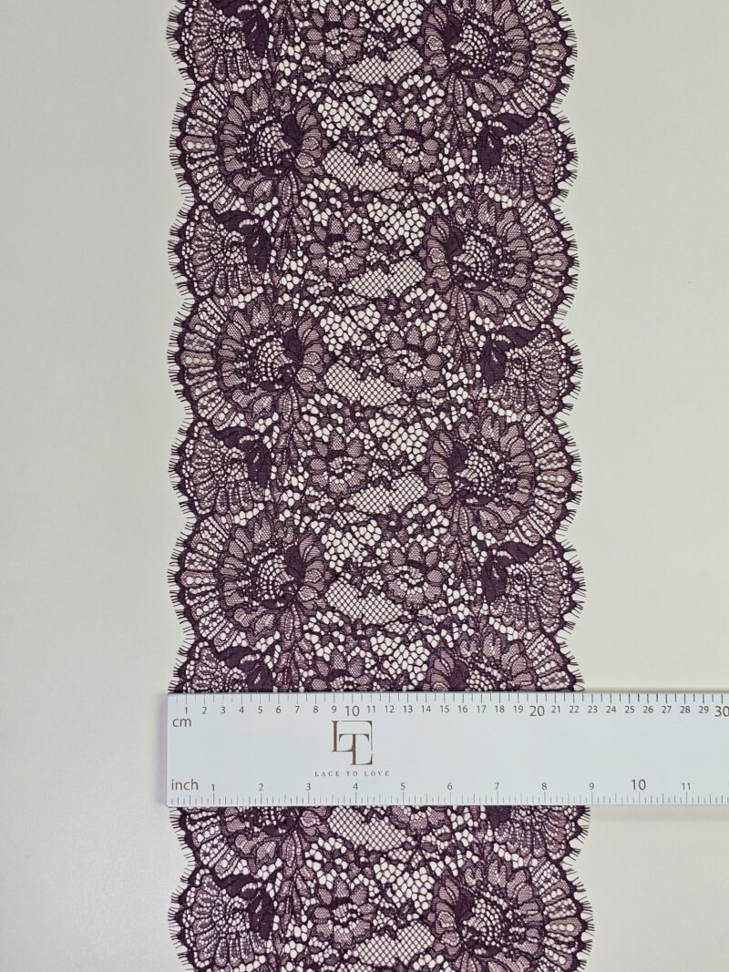 Purple Guipure spanish lace trim europe