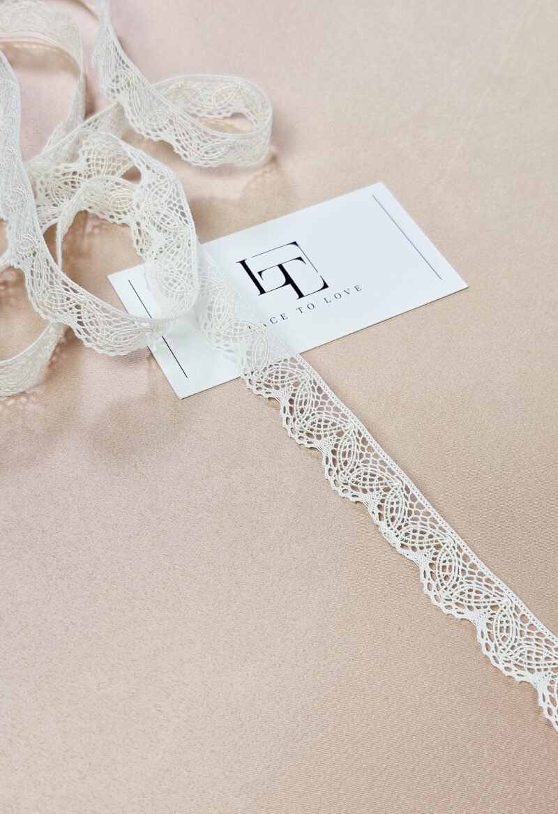 Ivory cotton trim ribbon online shop delivery