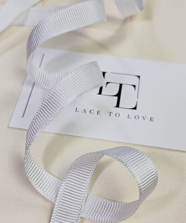 White grosgrain decoration ribbon europe